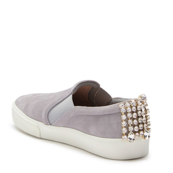 Stuart Weitzman Harlow Grey Fashion Sneakers 7.5M - Picture 3 of 8